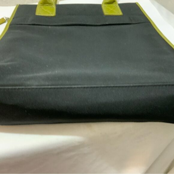 Rowallan Of Scotland shoulder bag double Strap Womens Black Green Leather Trim - Picture 7 of 14